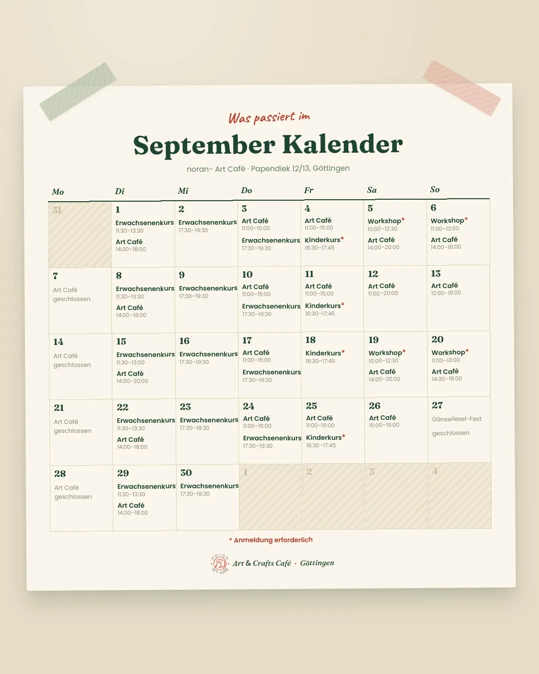 This is a test, will add the calendar soon